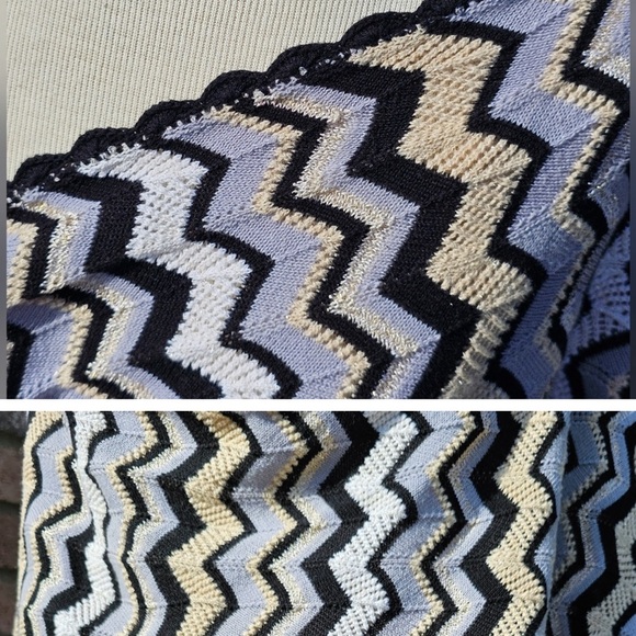 Minnie Rose poncho with Missoni like print - Picture 7 of 7